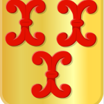 wapen Culemborg met 3 rode zuilen